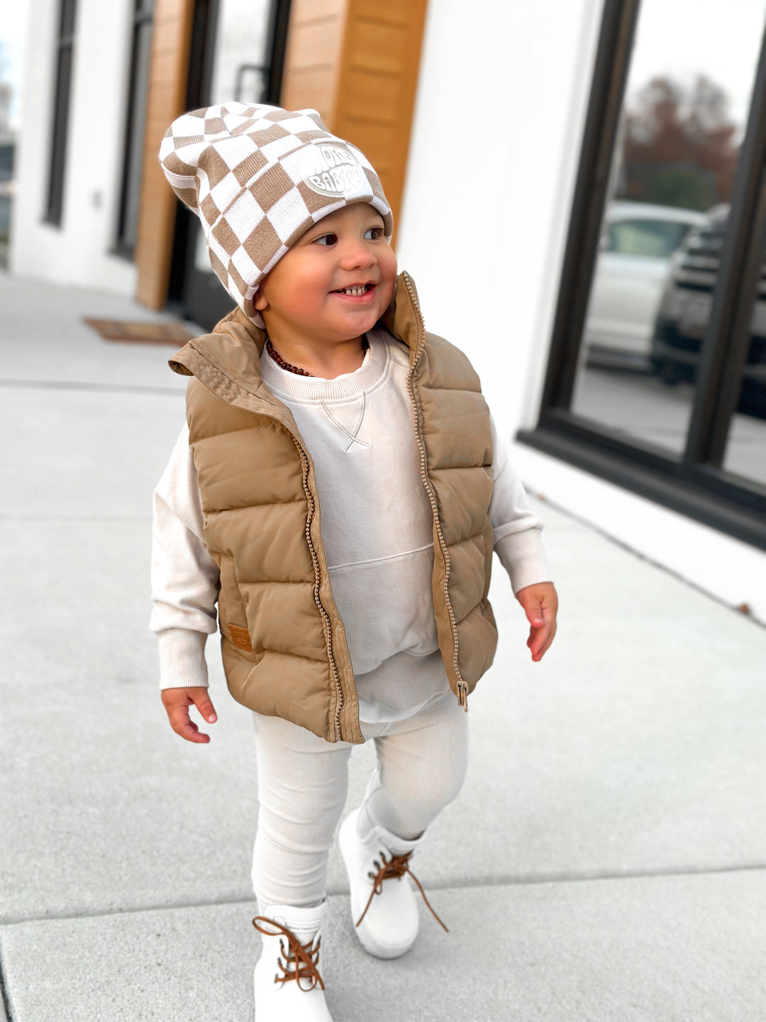 Summit Puffer Vest — Caramel