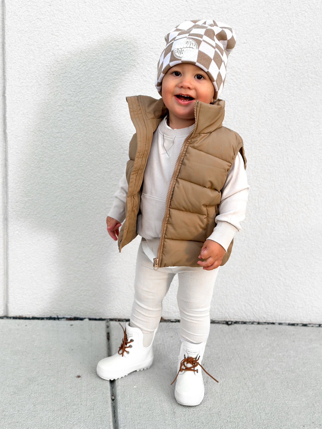 Summit Puffer Vest — Caramel