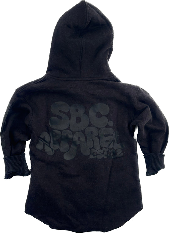 Baja Hoodie — Distressed Black (FINAL SALE)