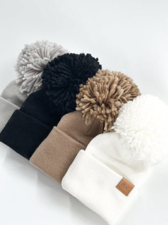 The Newborn Beanie — Vanilla