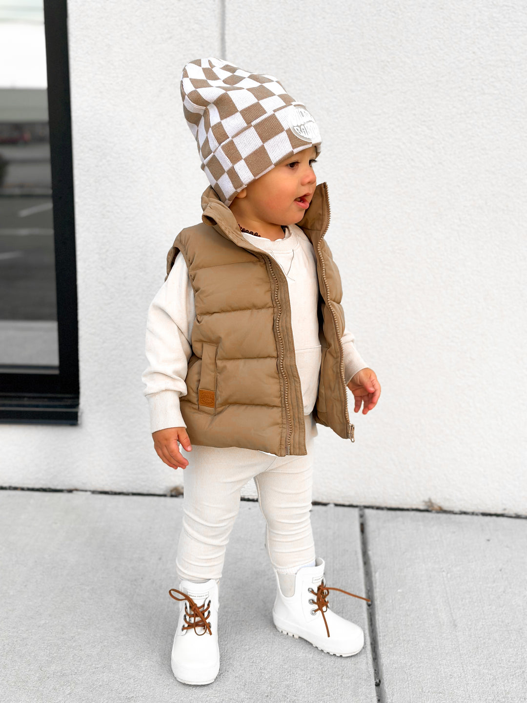 Summit Puffer Vest — Caramel