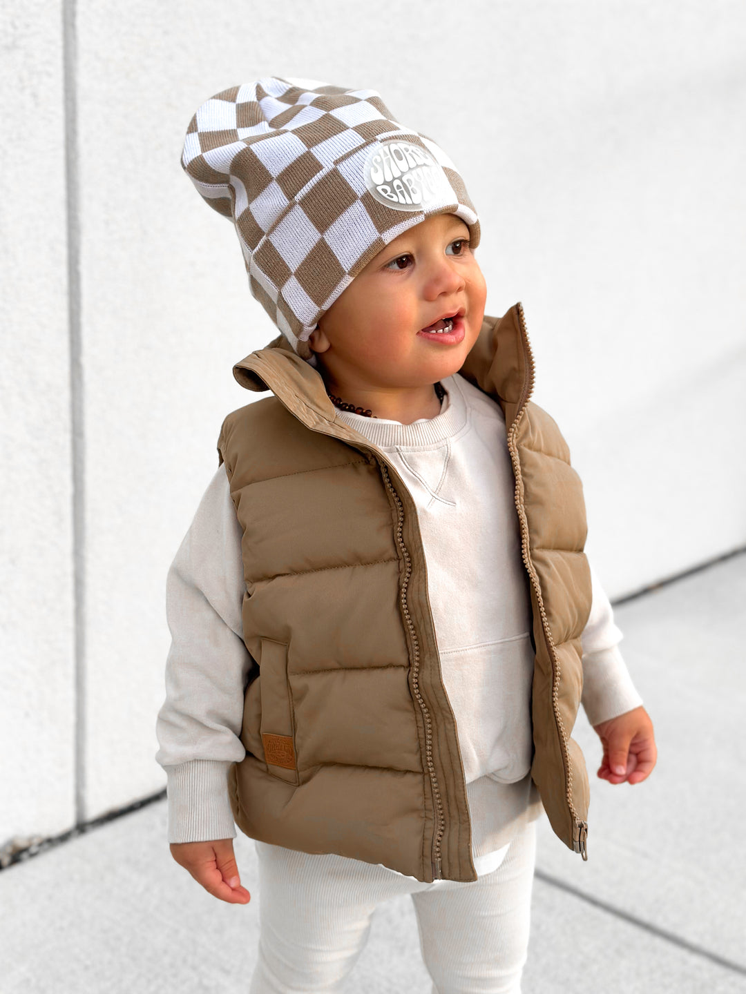 Summit Puffer Vest — Caramel