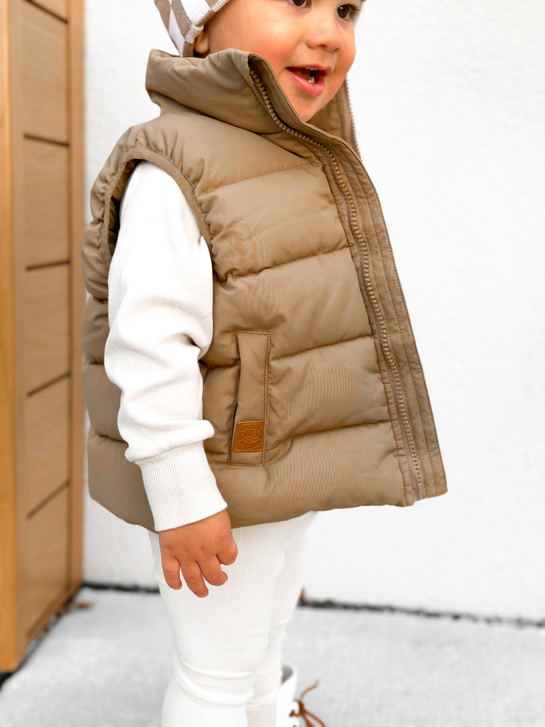 Summit Puffer Vest — Caramel